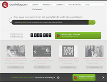 Tablet Screenshot of contrefacon.fr